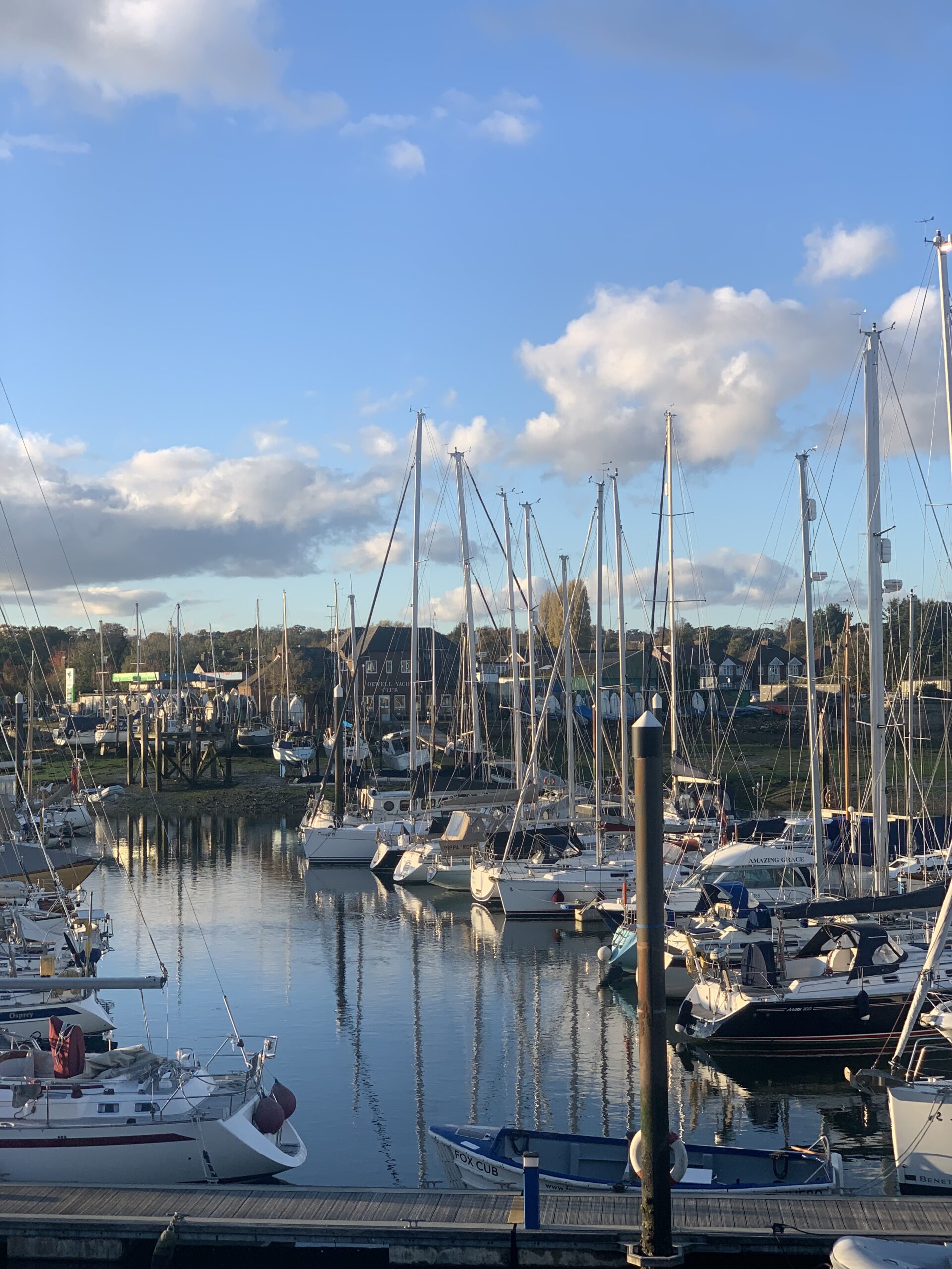 Boatyard view at Fox’s Marina, home of The Outlook at Fox’s