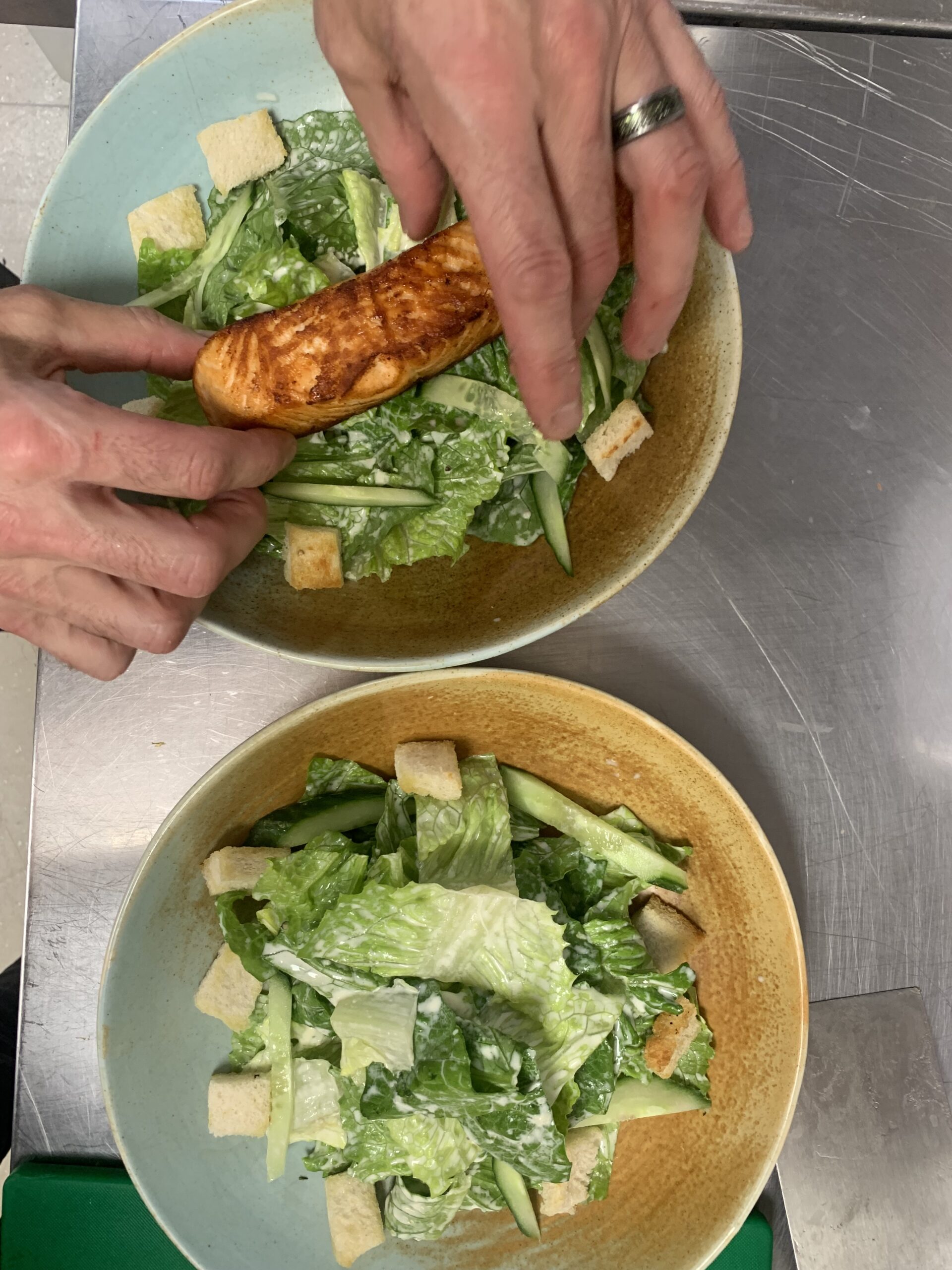 Salmon salad at The Outlook at Fox’s