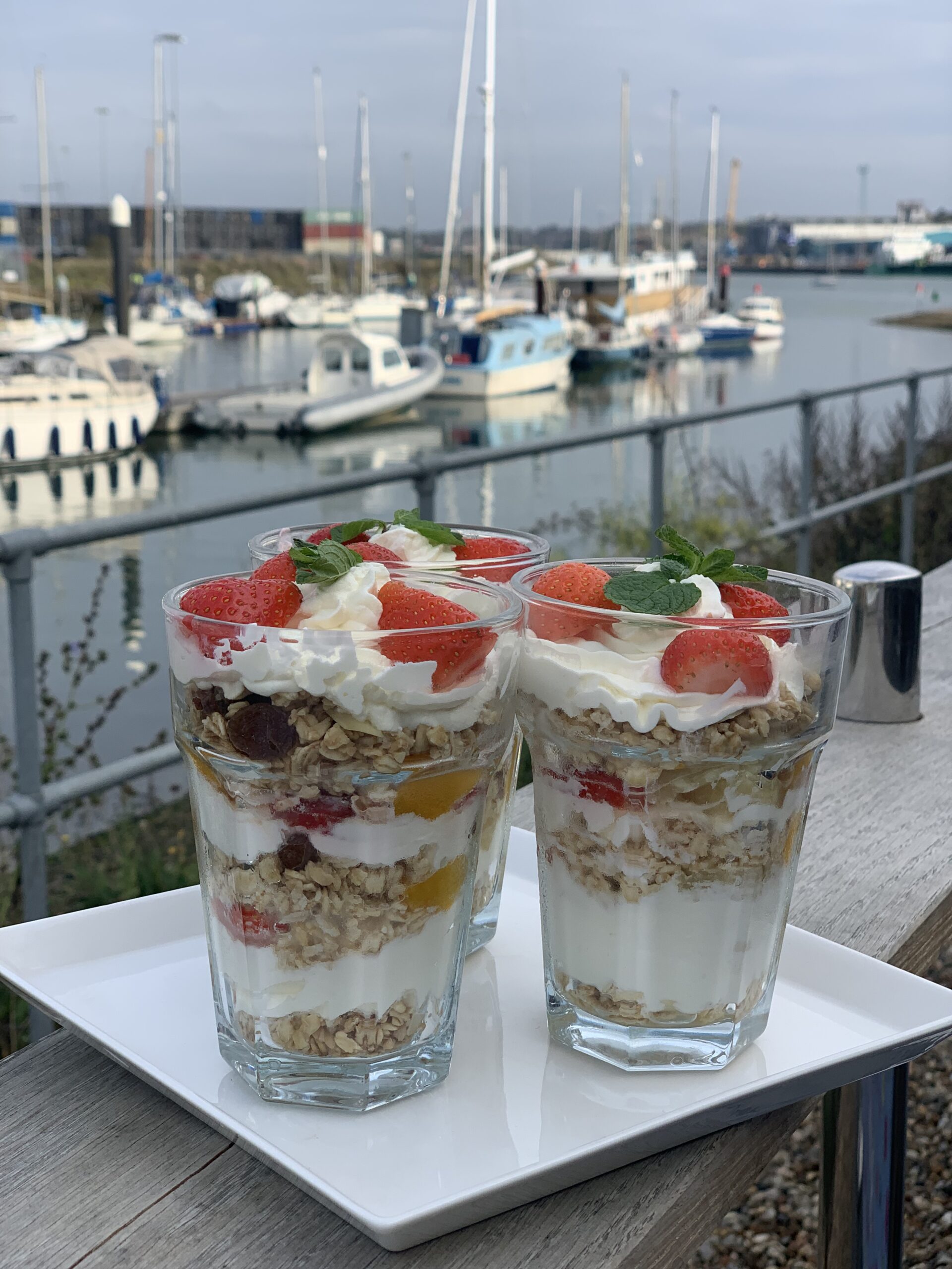 Strawberry granola at The Outlook at Fox’s